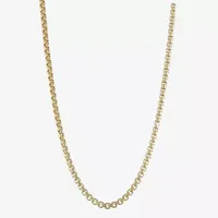 14K Gold Inch Solid Box Chain Necklace