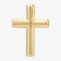 Gold Opulence 14K Gold 8.6mm Cross Single Earring