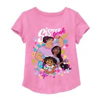 Little & Big Girls Crew Neck Short Sleeve Encanto Graphic T-Shirt