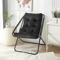 Velvet Tufted Folding Sling Cahir