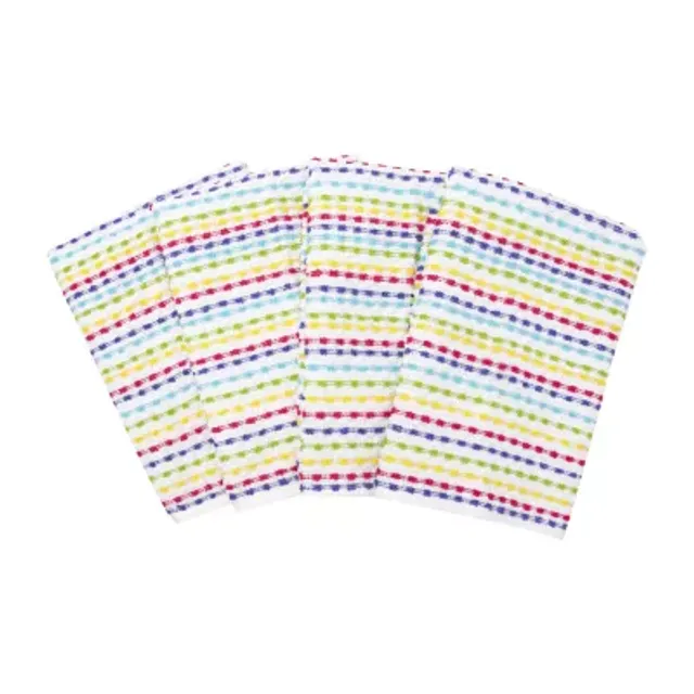 Ritz Spring Multicolor Cotton Pebble Bar Mop Dish Cloth Set of 6