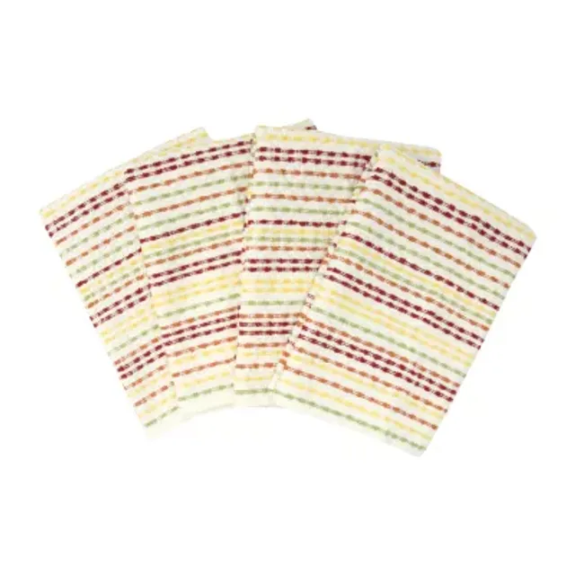 Ritz Spring Multicolor Cotton Pebble Bar Mop Dish Cloth Set of 6