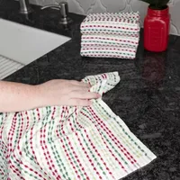 Ritz Pebble Bar Mop Holiday 4-Pc. Kitchen Towel