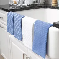 Ritz Stripe Bar Mop Light 4-Pc. Kitchen Towel