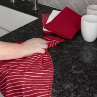 Ritz Stripe Bar Mop 4-Pc. Kitchen Towel