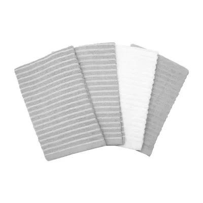 Ritz Stripe Bar Mop 4-Pc. Kitchen Towel