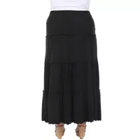 White Mark Womens Mid Rise Maxi Skirt