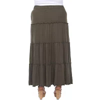 White Mark Womens Mid Rise Maxi Skirt