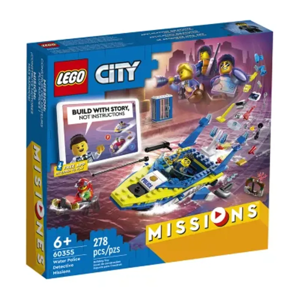 LEGO City Missions Water Police Detective Missions 60355 Building Set (278 Pieces)