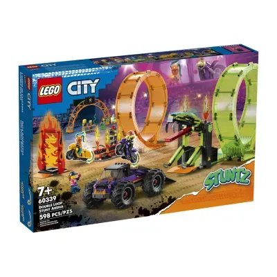 LEGO City Stuntz Double Loop Stunt Arena 60339 Building Set (598 Pieces)