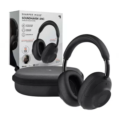 Sharper Image Soundhaven Active Noise Cancelling Over Ear Headphones