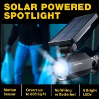 Bell + Howell Bionic Spotlight Solar Powered Motion Activated Outdoor Spotlight 5 Pack