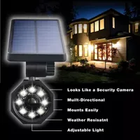 Bell + Howell Bionic Spotlight Deluxe Solar Powered Motion Activated 50% Brighter Outdoor Spotlight