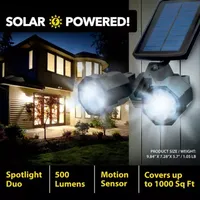 Bell + Howell Bionic Spotlight Duo Solar Powered Motion Activated Spotlight