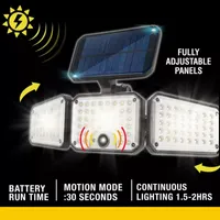 Bell + Howell Floodlight Max Solar Powered 500 Lumens Multi-Directional Light