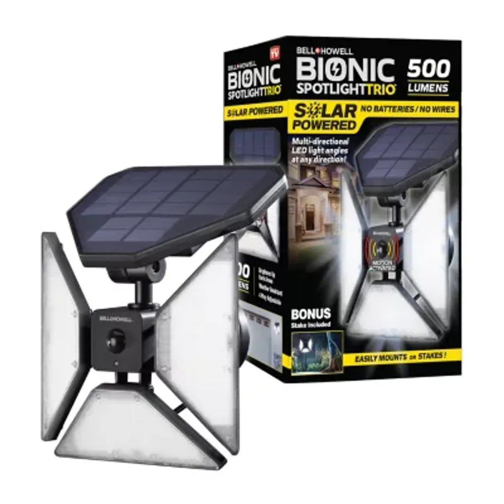 Bell + Howell Spotlight Trio Solar Powered Multi-Directional Light