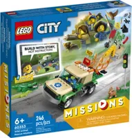 LEGO City Missions Wild Animal Rescue Missions 60353 Building Set (246 Pieces)