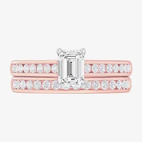 G-H / Si1-Si2) Womens / CT. T.W. Lab Grown White Diamond 14K Gold Side Stone Bridal Set