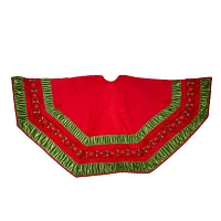 Kurt Adler 72in Red And Green Border Indoor Tree Skirt