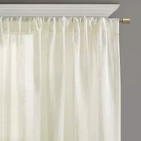 Croscill Cornelli Embroidery Sheer Rod Pocket Single Curtain Panel