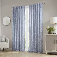 Croscill Winslow Floral Rod Pocket Back Tab Light-Filtering Single Curtain Panels