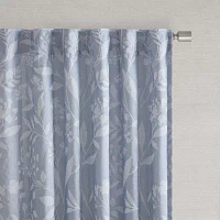 Croscill Winslow Floral Rod Pocket Back Tab Light-Filtering Single Curtain Panels
