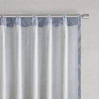 Croscill Winslow Floral Rod Pocket Back Tab Light-Filtering Single Curtain Panels
