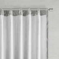 Croscill Winslow Floral Rod Pocket Back Tab Light-Filtering Single Curtain Panels