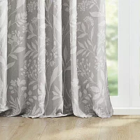 Croscill Winslow Floral Rod Pocket Back Tab Light-Filtering Single Curtain Panels