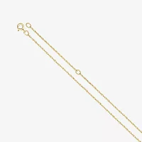 Personalized 14K Gold Over Sterling Silver Initial Disc Pendant Necklace