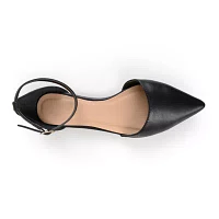 Journee Collection Womens Reba Ankle-Strap Ballet Flats