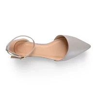 Journee Collection Womens Reba Ankle-Strap Ballet Flats
