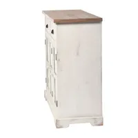 Shabby Chic 3 Door and 2 Drawer Accent Cabinet