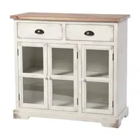 Shabby Chic 3 Door and 2 Drawer Accent Cabinet