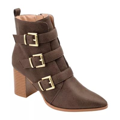 Journee Collection Womens Winsley Stacked Heel Booties