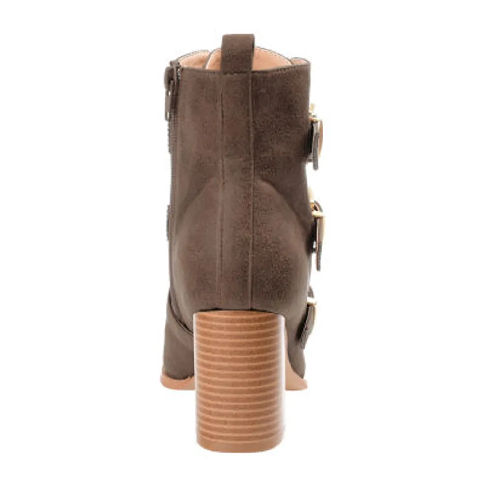 Journee Collection Womens Winsley Stacked Heel Booties