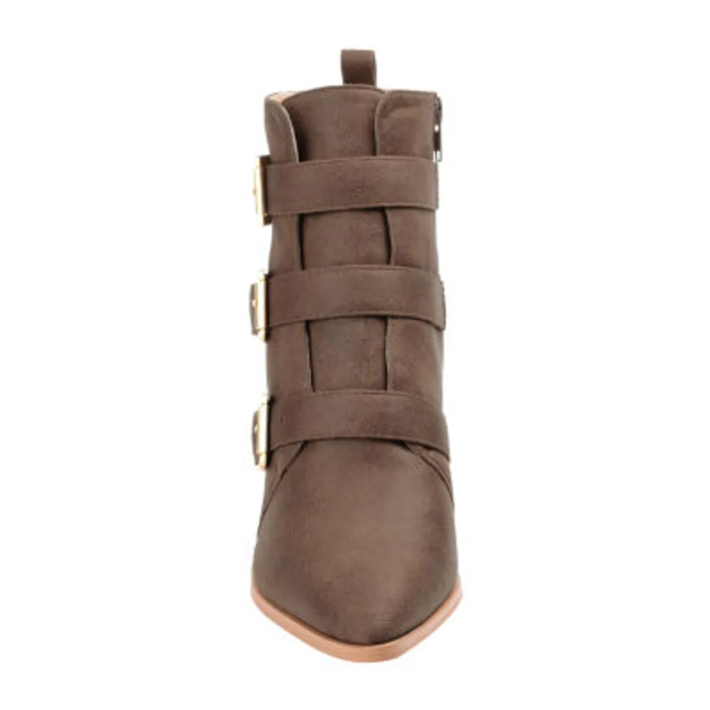 Journee Collection Womens Winsley Stacked Heel Booties