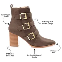 Journee Collection Womens Winsley Stacked Heel Booties