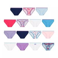 Hanes Ultimate Little & Big Girls 15-Pack Bikini Panty