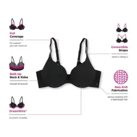 Maidenform Comfort Devotion® Dreamwire® Back Smoothing T-Shirt Underwire Full Coverage Bra Dm0070