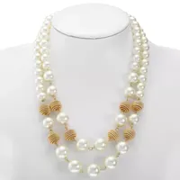 Monet Jewelry Gold Tone Strand Necklace