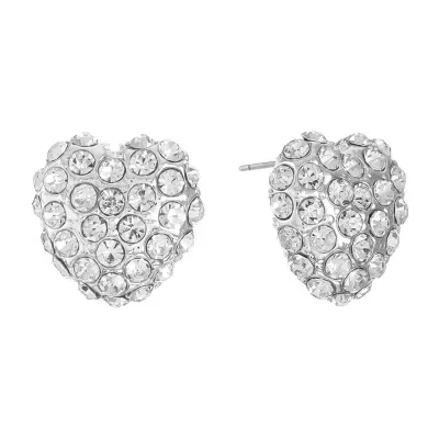 Monet Jewelry 11.5mm Heart Stud Earrings