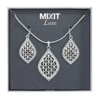 Mixit Silver Tone Pendant Necklace & Drop Earrings 2-pc. Jewelry Set