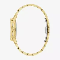 Bulova Crystal Octava Mens Crystal Accent Gold Tone Stainless Steel Bracelet Watch 98l302