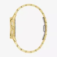 Bulova Crystal Octava Womens Crystal Accent Gold Tone Stainless Steel Bracelet Watch 98l302