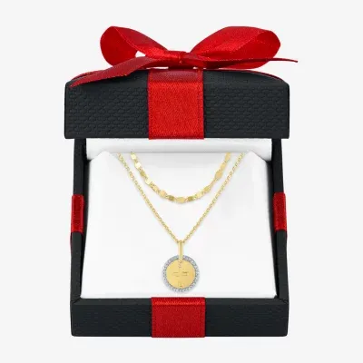 YES, PLEASE! 2-pc. Diamond-Accent Necklace Set in 14K Gold Over Silver