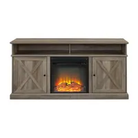 Barndoor Fireplace Tv Stand