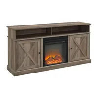Barndoor Fireplace Tv Stand