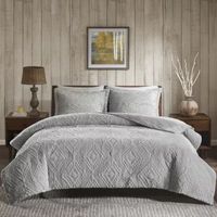 Woolrich Teton Plush 3-pc. Embroidered Coverlet Set