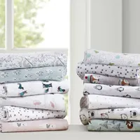 Intelligent Design Cozy Soft Print Flannel Deep Pocket Sheet Set